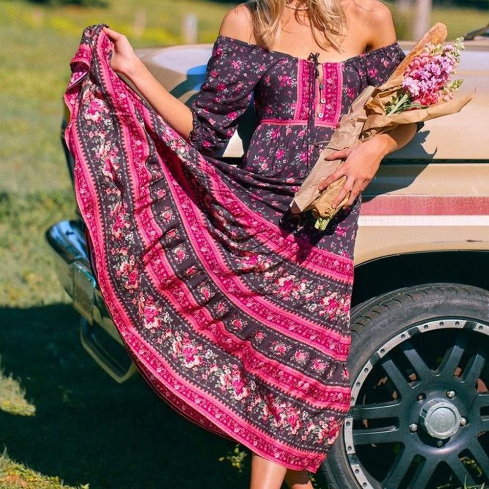 Arnhem Flora Sundress in Blackberry